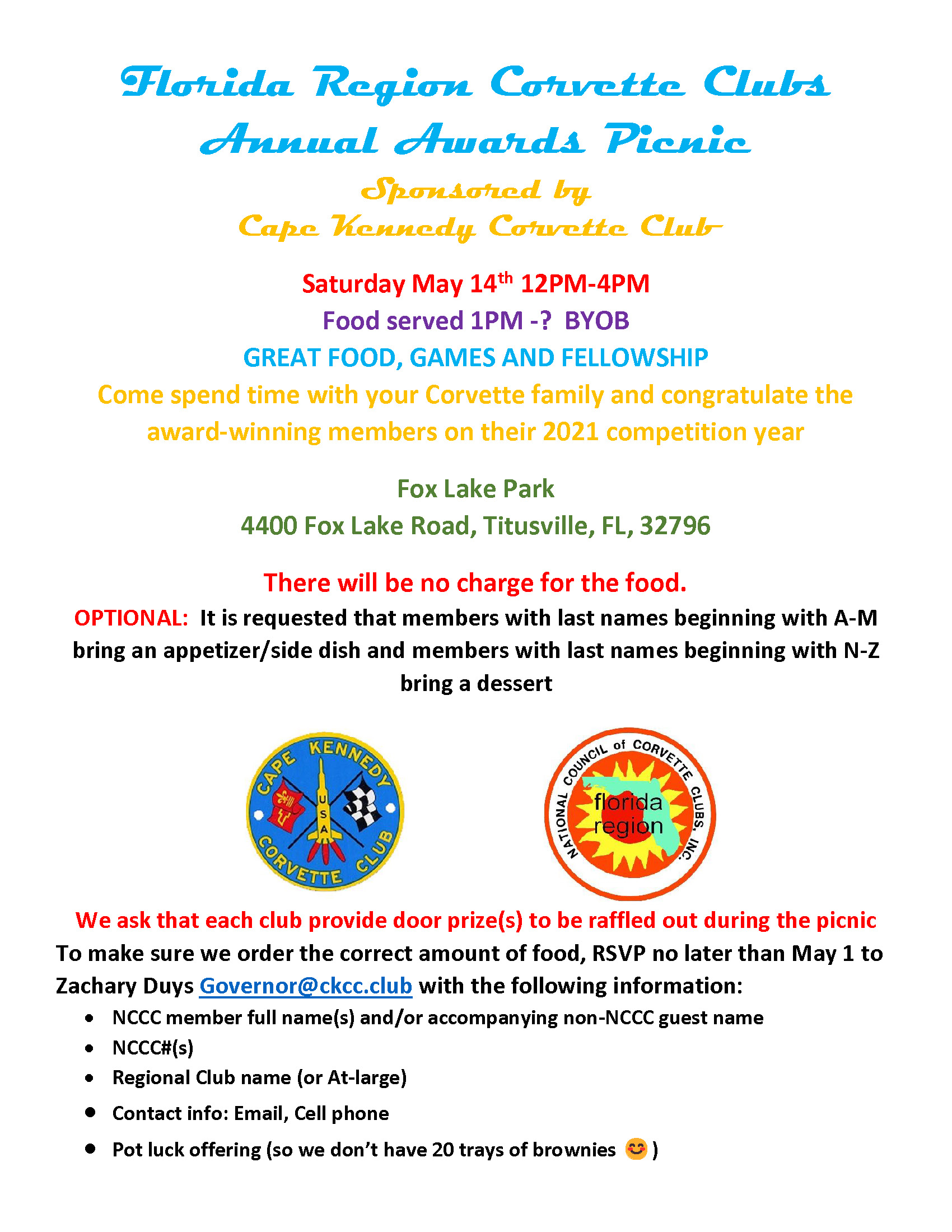 2022 Florida Region Picnic